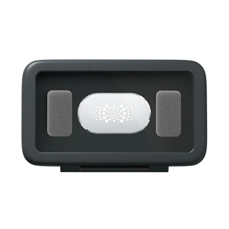 Waterproof phone holder showing anti-fog touchscreen window and universal phone compartment