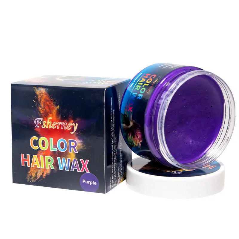 120g hair styling clay container in one of nine colours including Granny Grey and Rose Red