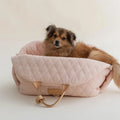 Nylon pet handbag for outdoor cat carrying, available in large and small sizes with 35L capacity and five colour options.
