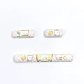 Full set of mechanical keyboard key caps with bread bear design, PBT material, thermal sublimation printing
