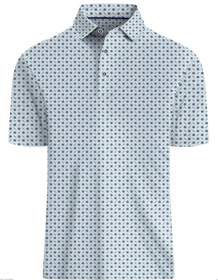 Men's 3D printed retro mesh top with zipper decorations in Japanese style