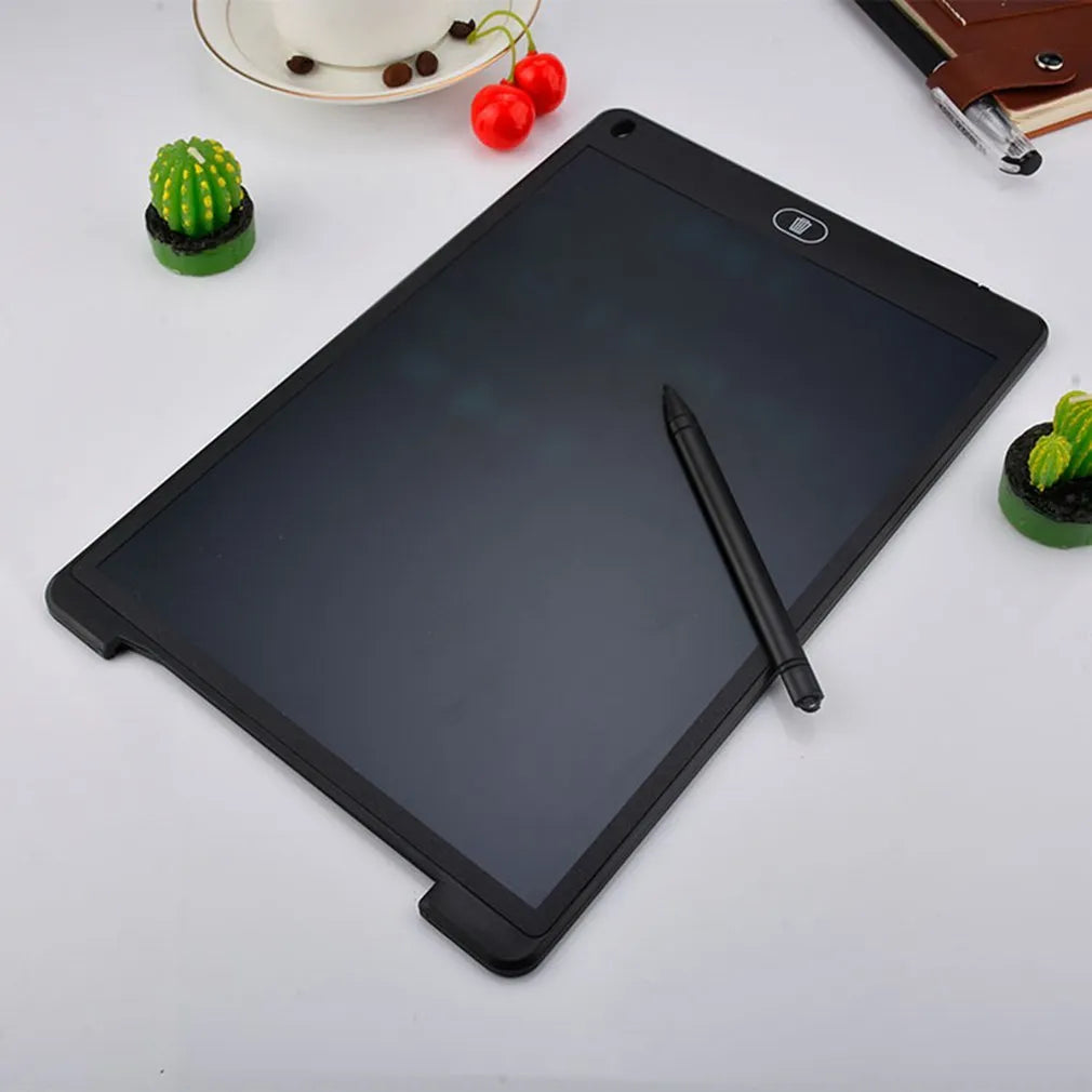 LCD electronic handwriting board for children in blue colour with stylus.