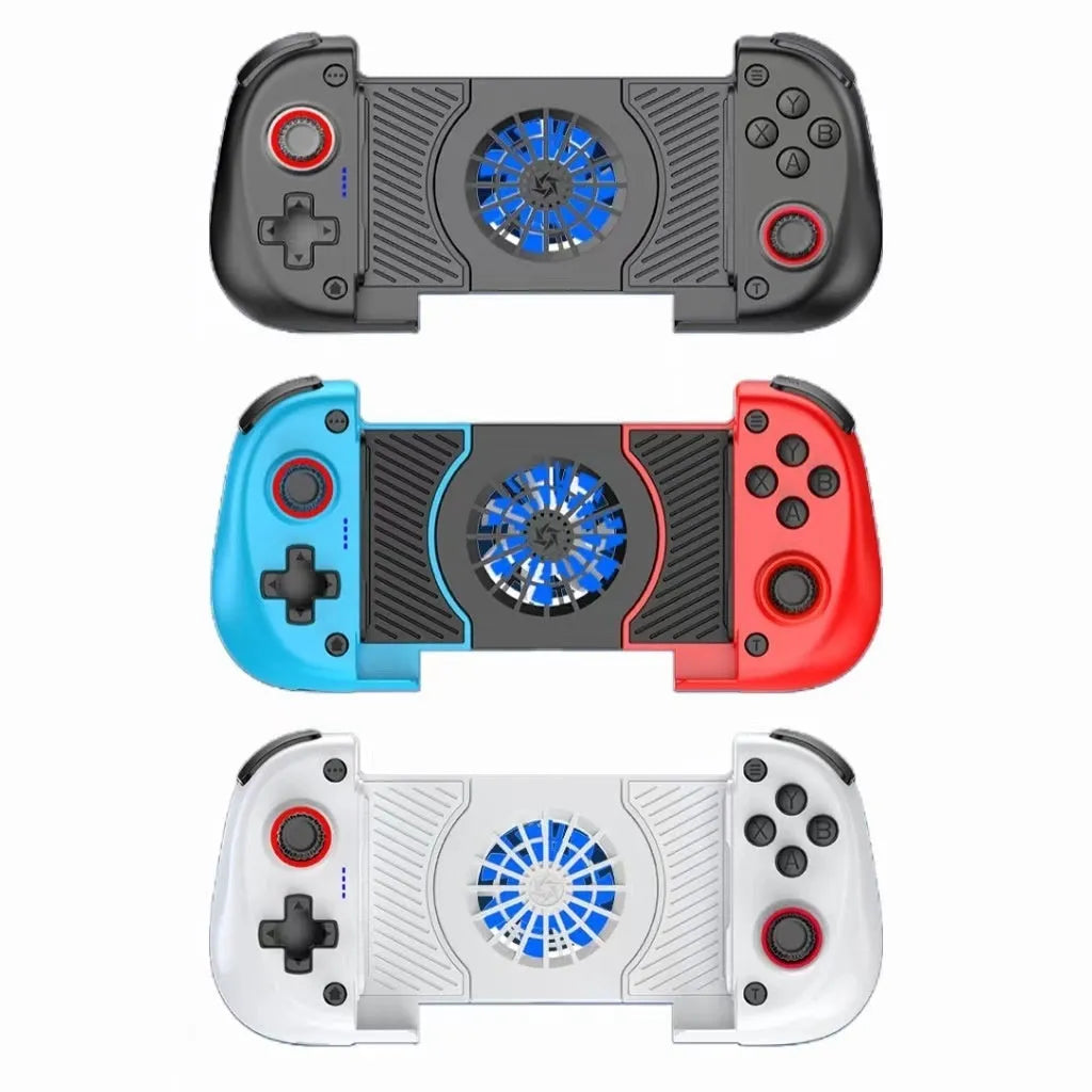 X3 Stretching Game Controller Cooling Fan in black ABS with adjustable design and Type-C cable