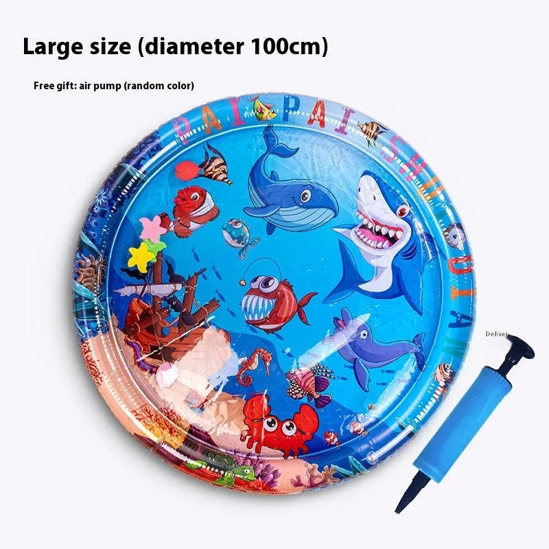 PVC inflatable water cooling mattress for cats with animal print designs