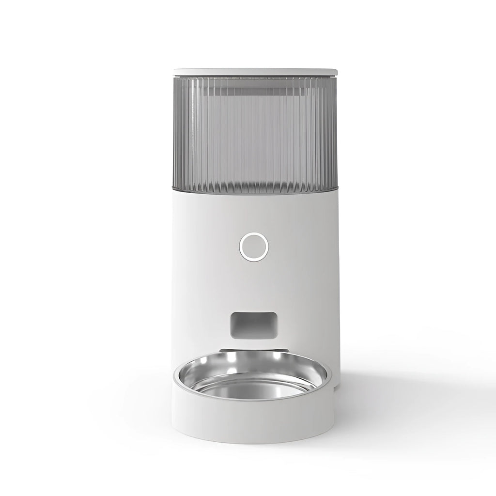 White ABS smart water dispenser cat drinking fountain with mobile drinking water, simple at-home pet supplies