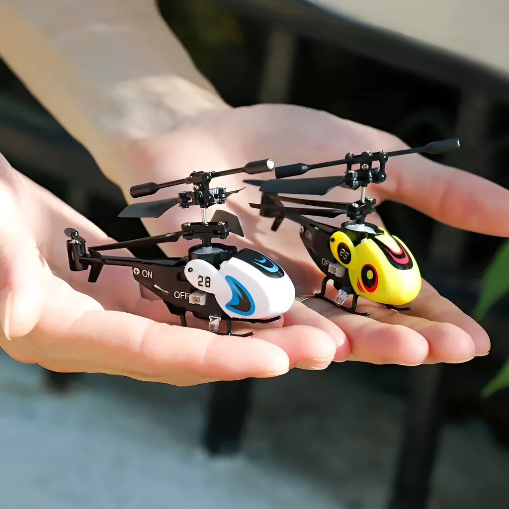 Mini helicopter 35 channel crash-resistant remote control pocket fingertip flyer plastic toy plane under 30cm
