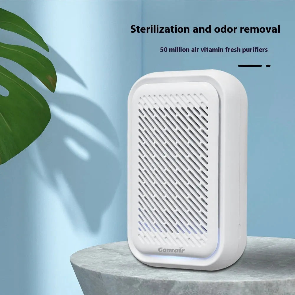 White wall-mounted air purifier unit for small rooms under 10 square metres
