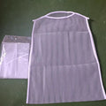 Fabric mesh pillow drying net pocket hanger with windproof design, shown in white, blue, grey and pink