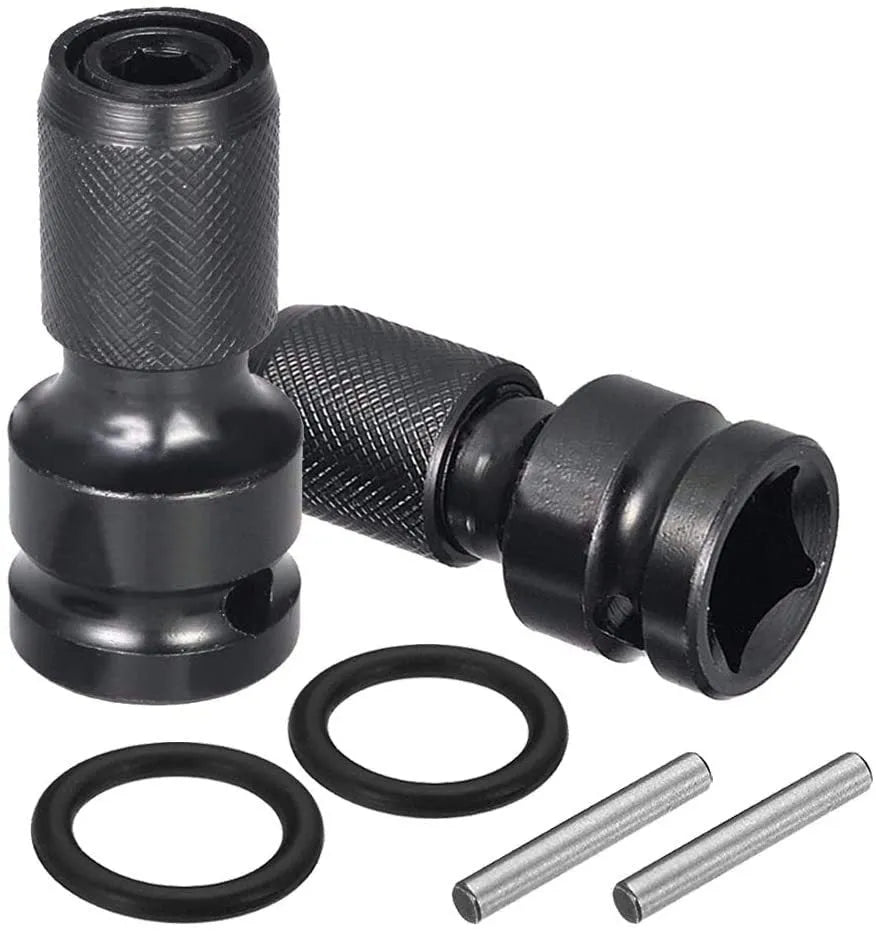 Scaling bit holder with telescopic sleeve for electric wrench, No. 45 steel construction