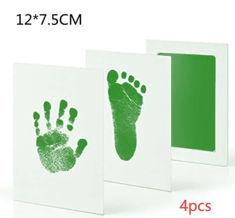 Baby hand and foot print disposable ink pad in pink for newborn keepsake crafting
