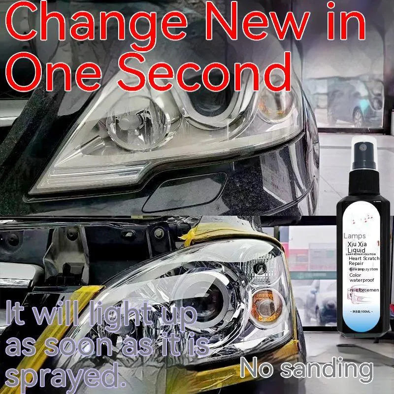 100 ml bottle of car headlight renovation liquid for plastic lens restoration