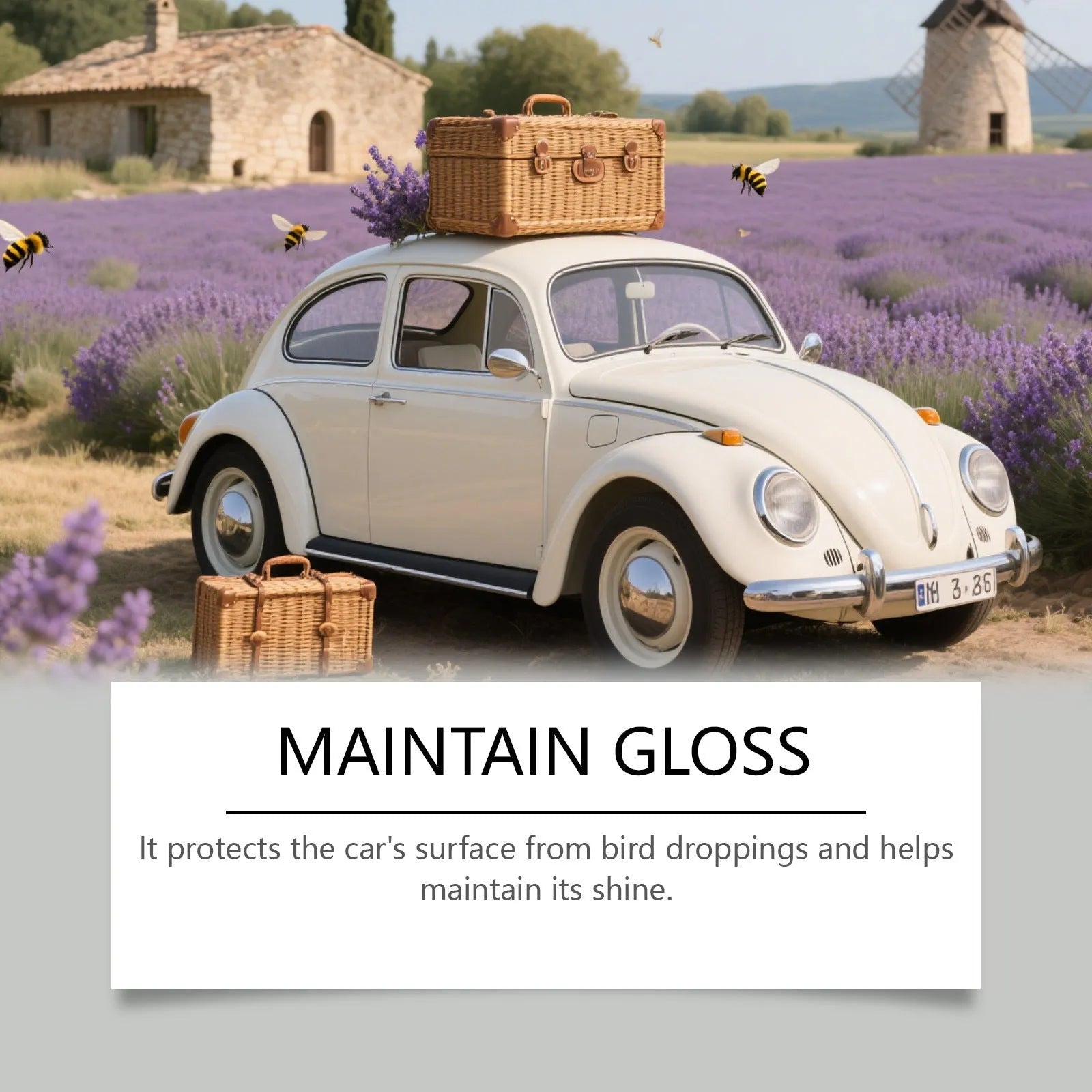 120ml ceramic coating protective spray bottle for vehicle paint maintenance.