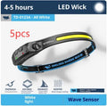 COB headlight single side lamp 400 mAh for outdoor riding, fishing and mountaineering