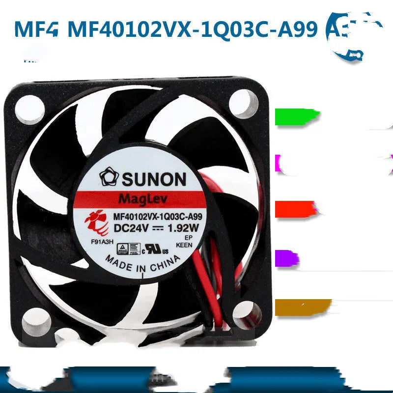 24V DC cooling fan 4 cm model MF40102VX-1Q03C-A99 large air volume style A