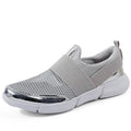 Women's low-tube casual sneakers in blue with breathable mesh and PU midsole