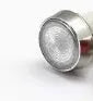 10mm stainless steel edge indicator light with a flat metal end and attached wire.