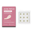 Box of 9 hydrocolloid acne patches for desalting treatment of closed mouth pimples
