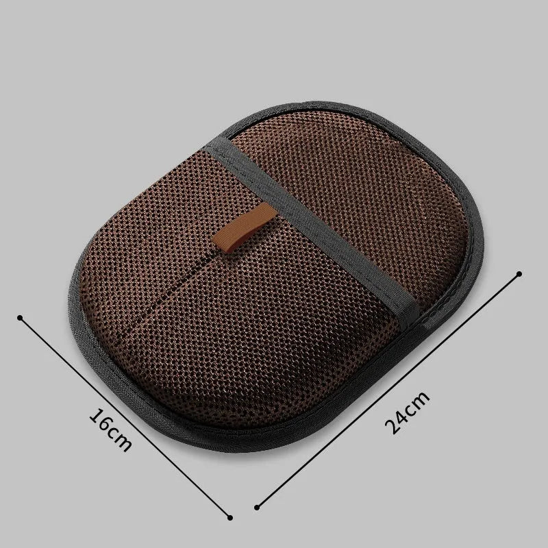 Black pet hair remover mitt with silicone bristles for dog and cat grooming