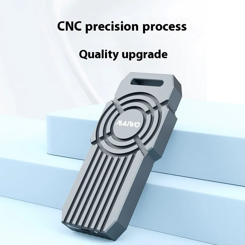 USB4 hard disk enclosure for NVMe M.2 solid state drives with aluminium alloy case