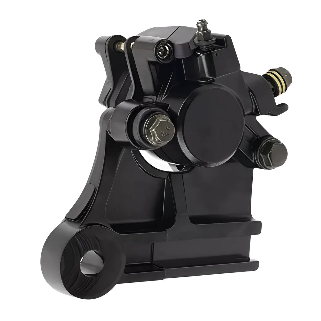 Motorcycle rear brake caliper for Italika 170z 200z 250z, aluminium brake part with 15020282 kn/c㎡ lining hardness