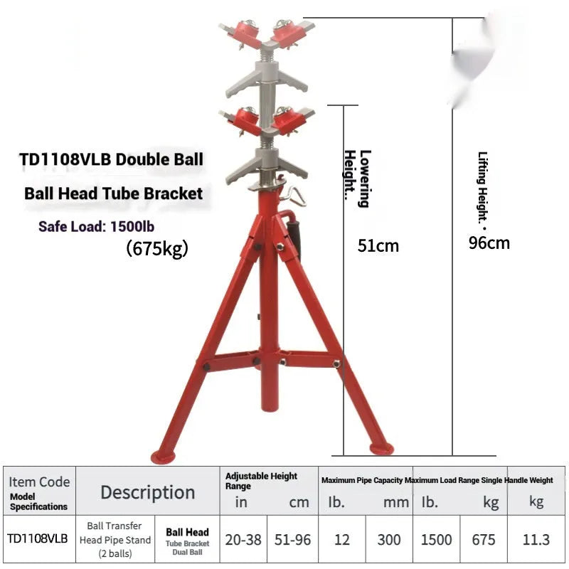 Metal V-head pipe support bracket for steel pipes, shown in high and low versions.