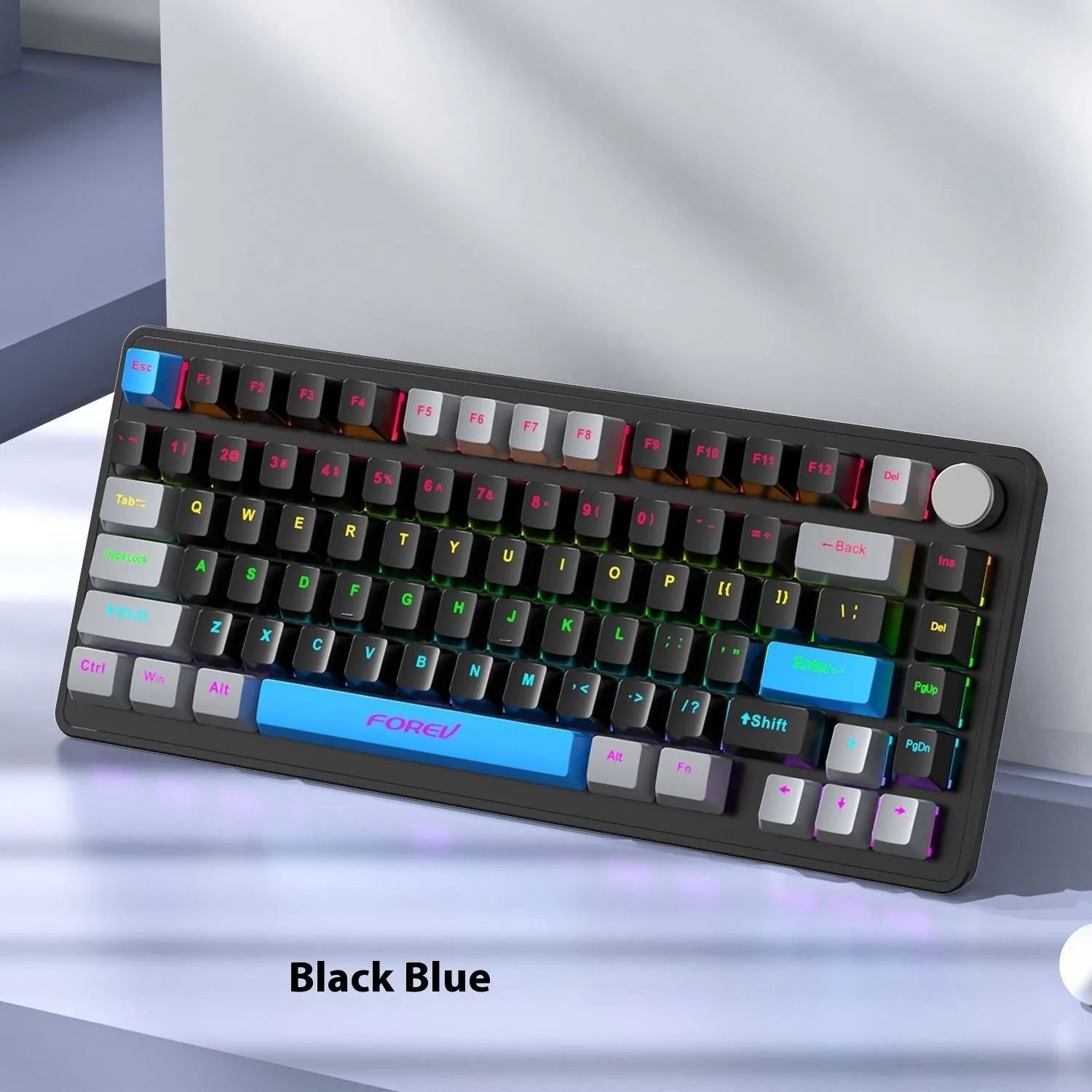 K98 mechanical keyboard with T7 wireless mouse in multiple colour options including black socks and xiaguang purple variants
