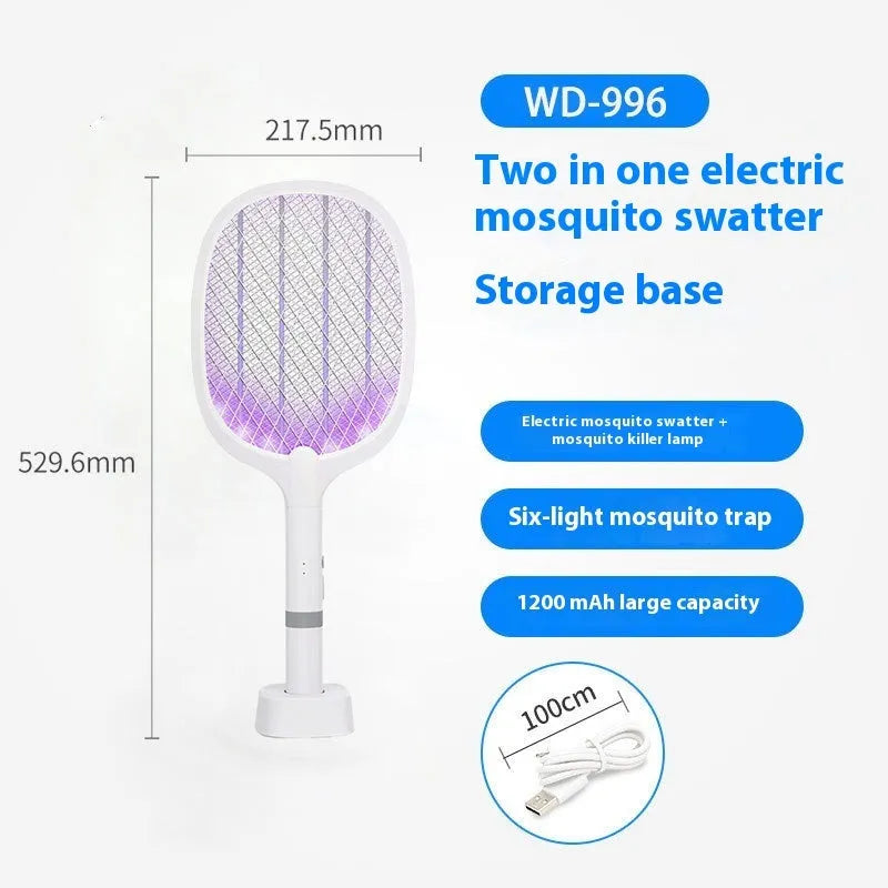 Rechargeable electric mosquito swatter in ABS plastic for 11-20 square metre rooms