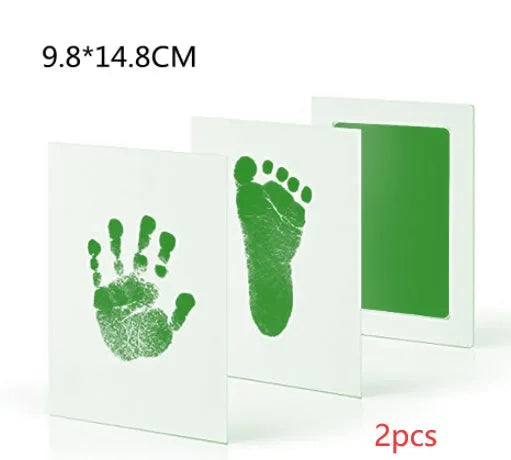 Baby hand and foot print disposable ink pad in pink for newborn keepsake crafting