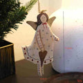 Handmade wooden door plate pendant with carved hearts, letters, and XINGX designs in rustic American country style