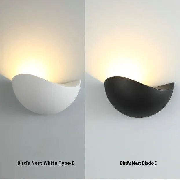 Black Bird's Nest design IP65 waterproof aluminium LED courtyard lamp with warm white light.