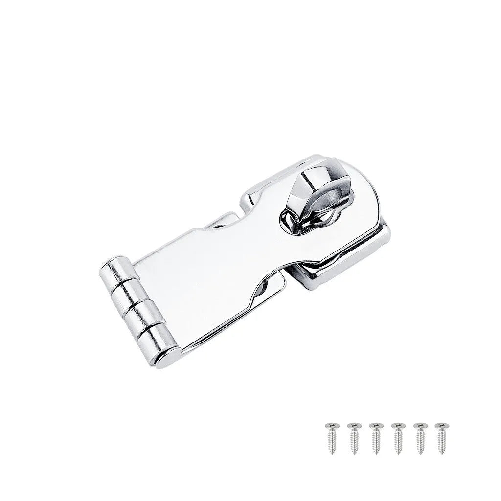 Silver 304 stainless steel lock latch bolt with mirror finish for doors and cabinets