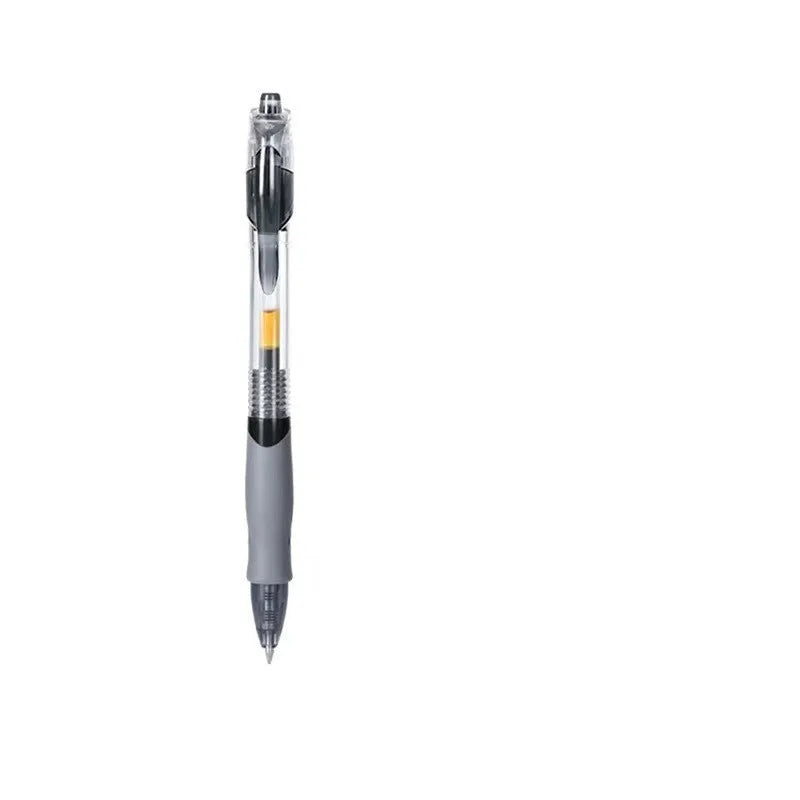 Fashion Personality gel pen with 0.5mm fine tip, shown in black, blue, and red ink options.
