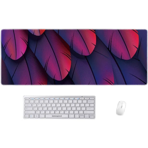 Black red art design XXL non-slip wear-resistant mouse pad on desk