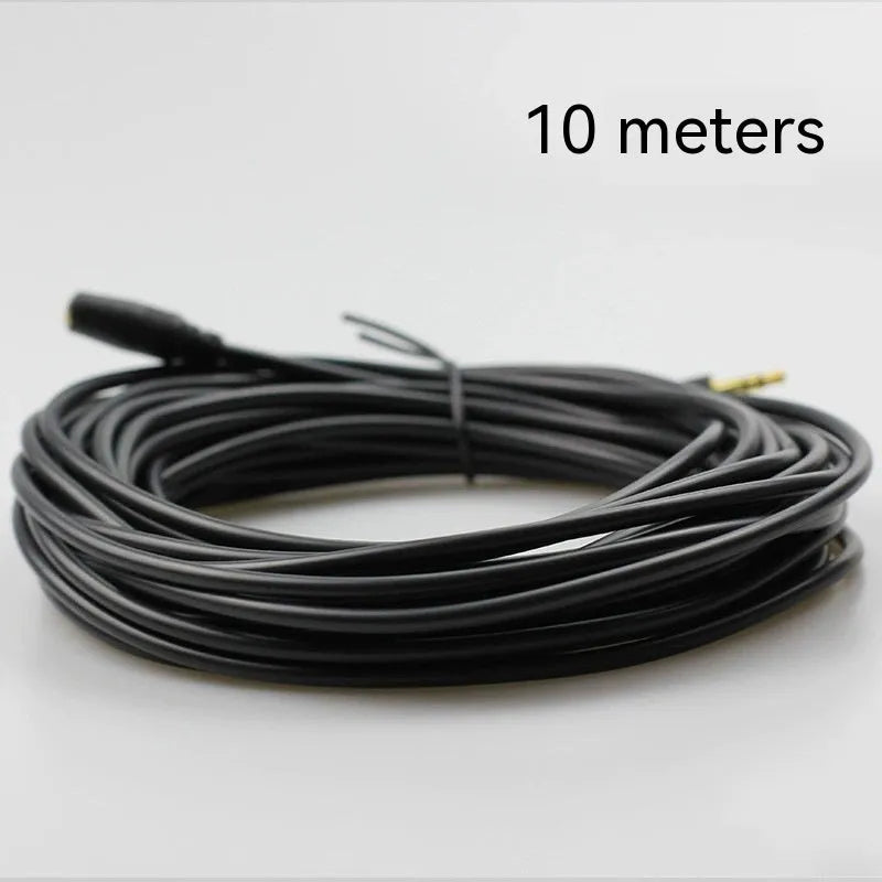 3.5mm stereo audio extension cable, male to female, 24K gold-plated plug, oxygen free copper, PVC cover