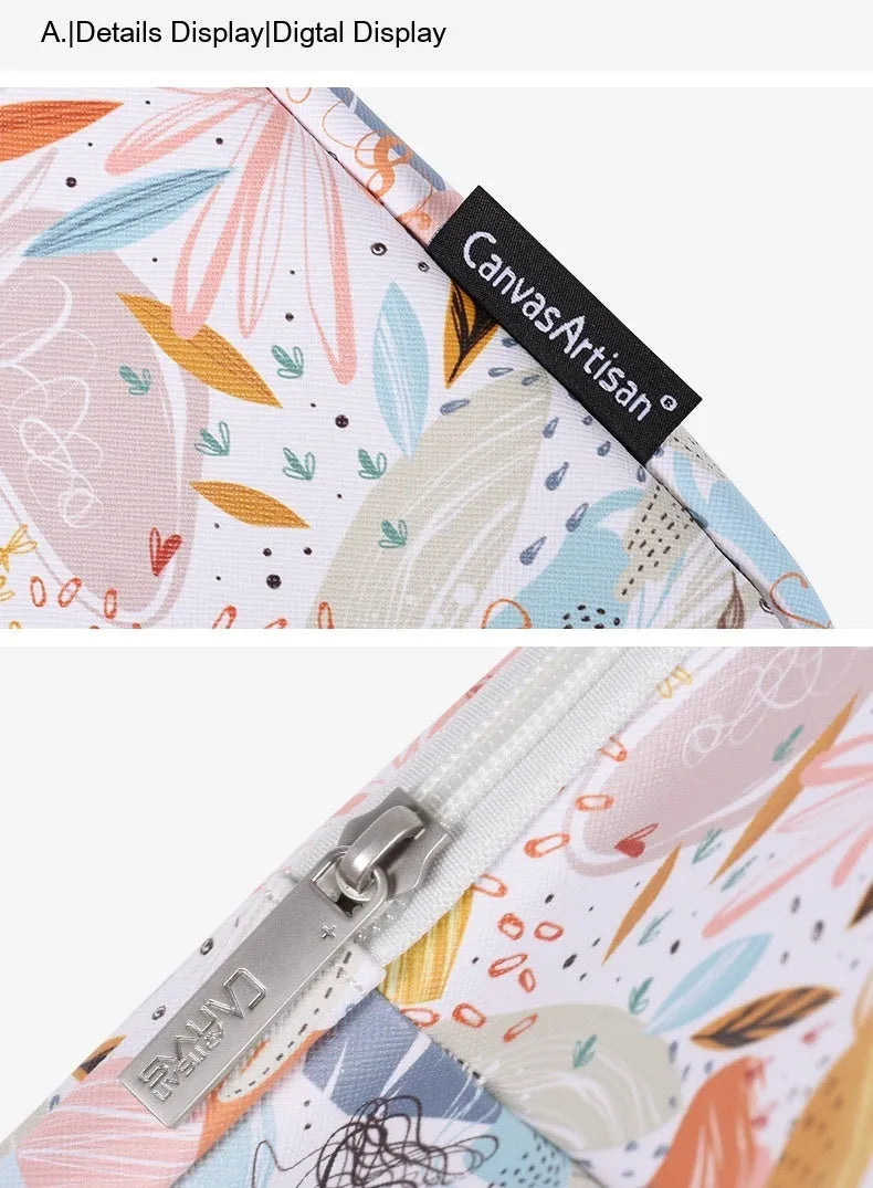 White PU leather waterproof inner sleeve bag for 14 inch laptop.