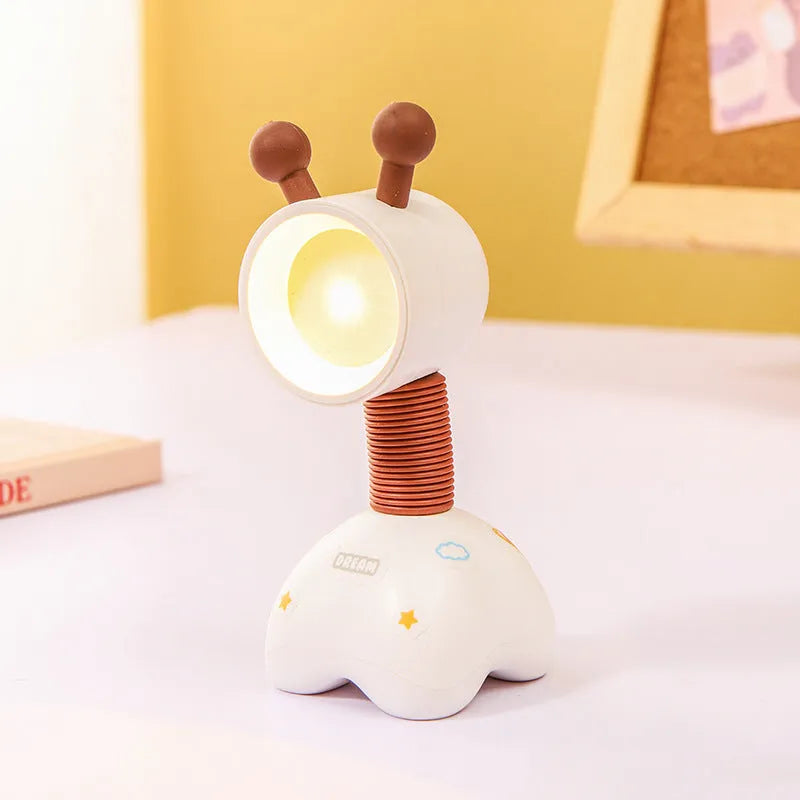 Cartoon character DIY small night lamp with magnetic base on a desktop