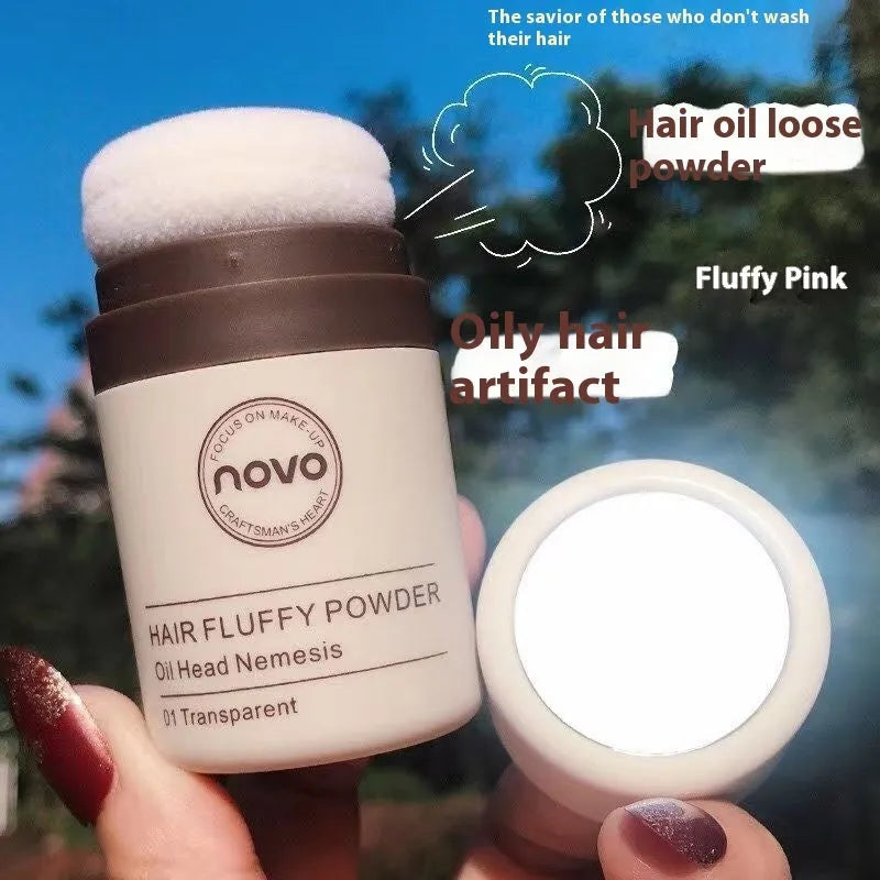 Mattifying hairline powder for oil control in transparent, brown, and dark brown shades
