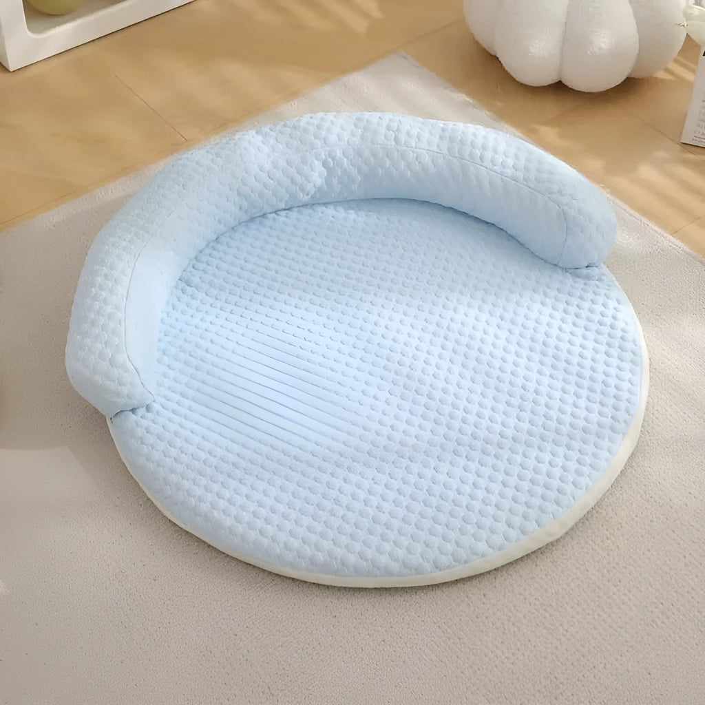 Cotton cooling dog bed summer mat for dogs and cats, five sizes from 50cm to 110cm, five colours