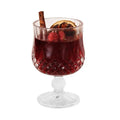 Glass wine goblet scented candle with French mulled wine fragrance jelly crystal wax