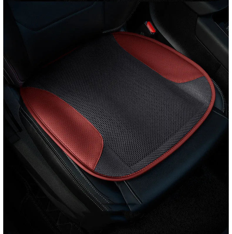 USB-powered ventilated car seat cushion in multiple colours with integrated cooling fans