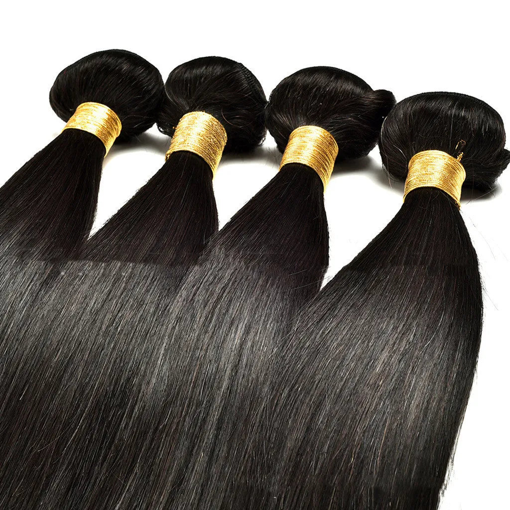 Straight real human hair wig in natural style, available in lengths from 8 to 30 inches for ladies