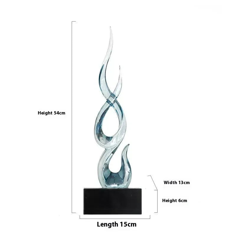 Handmade high-rise resin festival decoration ornament in bright gold colour