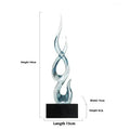 Handmade high-rise resin festival decoration ornament in bright gold colour