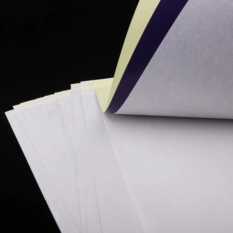 A4 tattoo transfer paper pack with transfer paste gel for stencil creation.