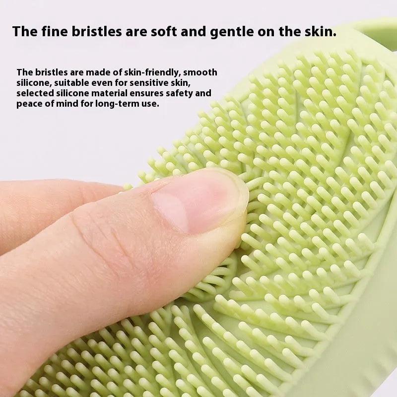 Silicone bath brush storage bottle in eight colour options with 100ml capacity