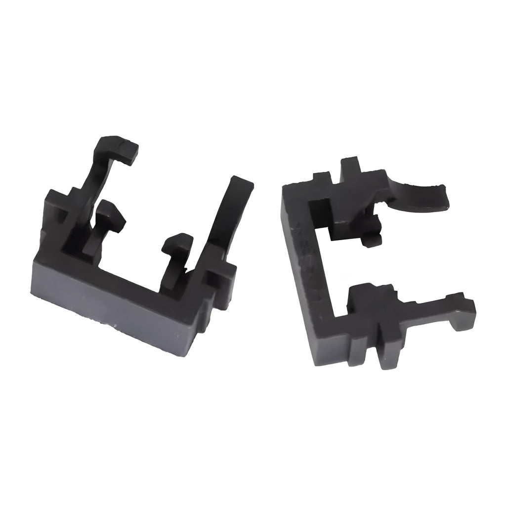 Black plastic Ford LED headlight adapter for H1 halogen to LED conversion measuring 30.7x10x26mm