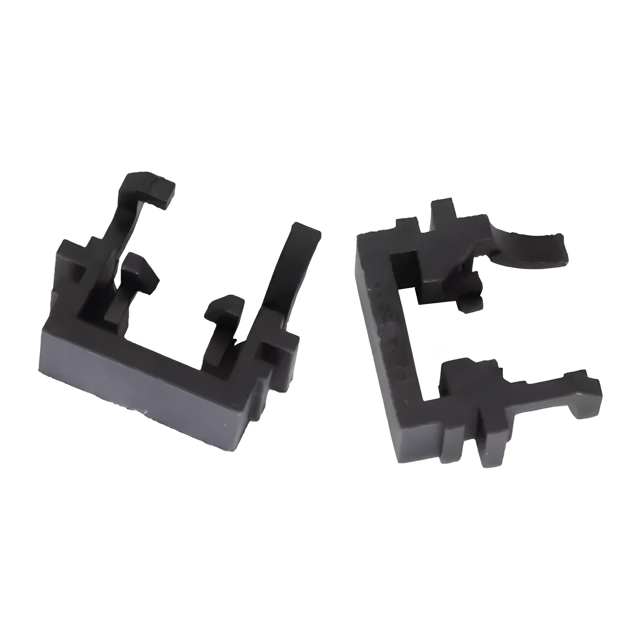 Black plastic Ford LED headlight adapter for H1 halogen to LED conversion measuring 30.7x10x26mm