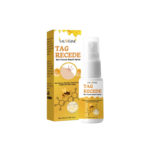 Bee Wart Spray skin care cream bottle, 20 ml net content, for daily application on flesh bumps and moles.