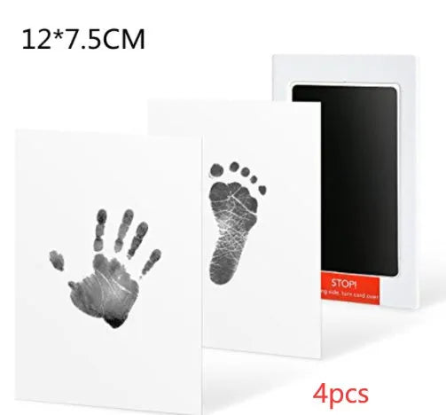 Baby hand and foot print disposable ink pad in pink for newborn keepsake crafting
