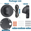 Low voltage platinum coloured outdoor step light for garden paths with IP67 waterproof rating